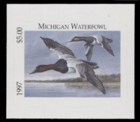 Scan of 1997 Michigan Duck Stamp MNH VF