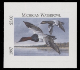 Scan of 1997 Michigan Duck Stamp MNH VF