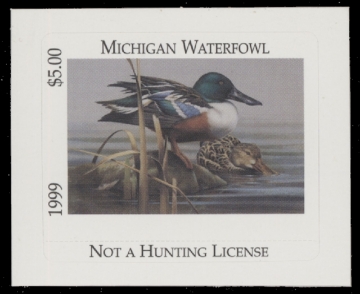 Scan of 1999 Michigan Duck Stamp MNH VF