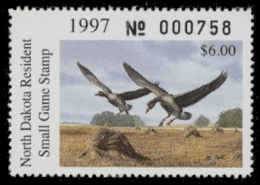 Scan of 1997 North Dakota Duck Stamp MNH VF