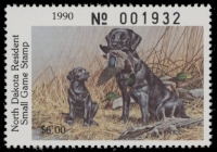 Scan of 1990 North Dakota Duck Stamp MNH VF