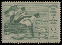 Scan of RW16 1949 Duck Stamp  Used F-VF