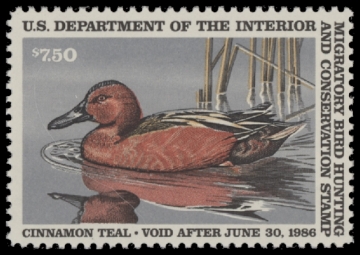 Scan of RW52 1985 Duck Stamp  MNH F-VF