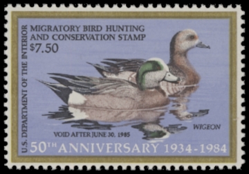 Scan of RW51 1984 Duck Stamp  MNH F-VF