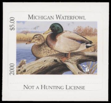 Scan of 2000 Michigan Duck Stamp MNH VF