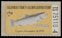 Scan of 1973 California Fishing Stamp MNH VF