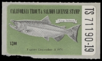 Scan of 1976 California Fishing Stamp MNH VF