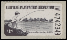 Scan of 1974 California Fishing Stamp MNH VF