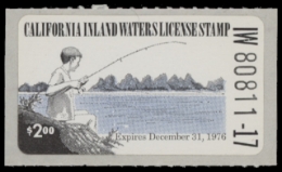 Scan of 1976 California Fishing Stamp MNH VF