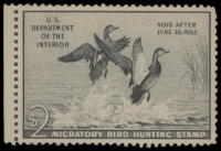 Scan of RW18 1951 Duck Stamp  MLH F-VF