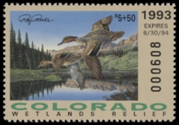 Scan of 1993 Colorado Duck Stamp GE MNH VF