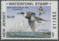Scan of 1997 New Jersey Duck Stamp MNH VF