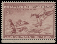 Scan of RW13 1946 Duck Stamp  Unused F-VF