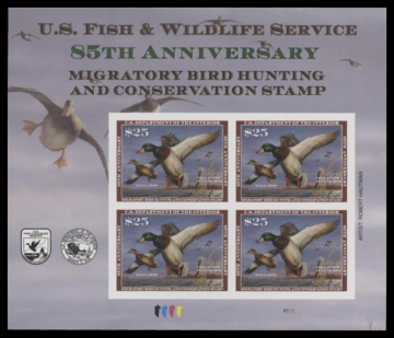 Scan of RW85SS 2018 Duck Stamp  MNH F-VF