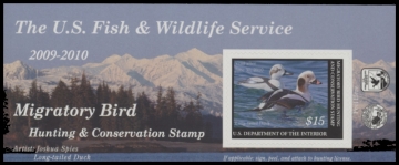 Scan of RW76A 2009 Duck Stamp  MNH F-VF