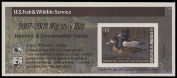 Scan of RW74A 2007 Duck Stamp  MNH F-VF