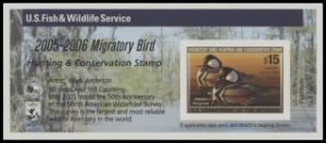 Scan of RW72A 2005 Duck Stamp  MNH F-VF