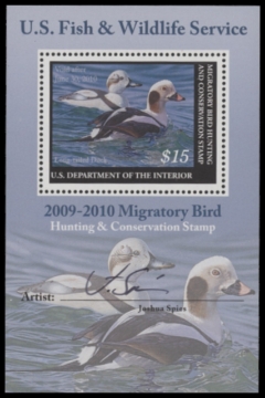 Scan of RW76B 2009 Duck Stamp  MNH F-VF