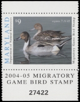Scan of 2004 Maryland Duck Stamp MNH VF