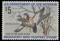 Scan of RW41 1974 Duck Stamp  MNH F-VF