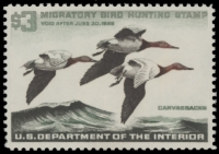 Scan of RW32 1966 Duck Stamp  MNH F-VF
