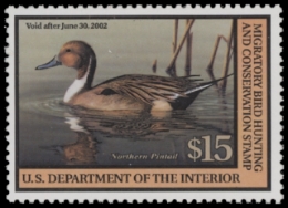 Scan of RW68 2001 Duck Stamp  MNH F-VF