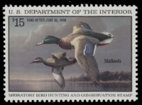 Scan of RW62 1995 Duck Stamp  MLH VF