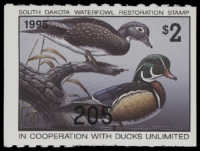 Scan of 1995 South Dakota Duck Stamp MNH VF