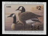 Scan of 1996 South Dakota Duck Stamp MNH VF