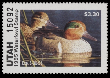 Scan of 1995 Utah Duck Stamp MNH VF