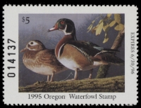 Scan of 1995 Oregon Duck Stamp MNH VF