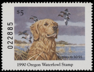 Scan of 1990 Oregon Duck Stamp MNH VF