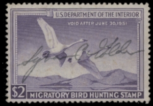 Scan of RW17 1950 Duck Stamp  Used F-VF