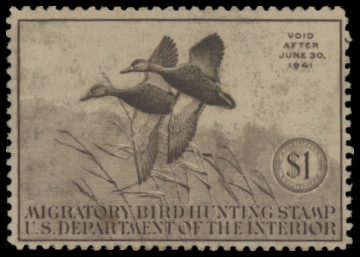 Scan of RW7 1940 Duck Stamp  Used F-VF