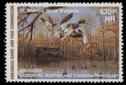 Scan of 2004 Arkansas Duck Stamp MNH VF