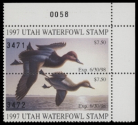 Scan of 1997 Utah Duck Stamp MNH VF
