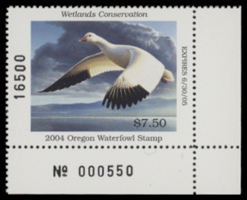 Scan of 2004 Oregon Duck Stamp MNH VF