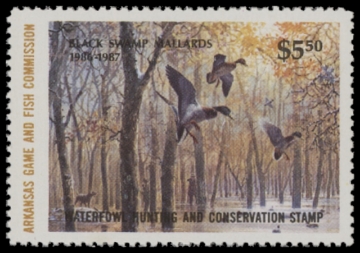 Picture of 1986 Arkansas Duck Stamp MNH VF
