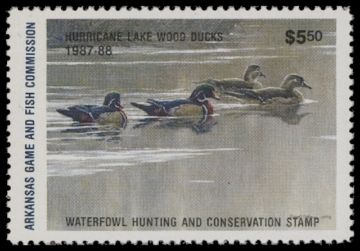 Picture of 1987 Arkansas Duck Stamp MNH VF