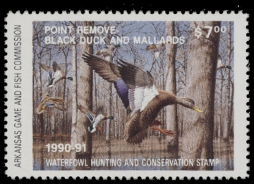 Picture of 1990 Arkansas Duck Stamp MNH VF