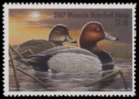 Scan of 2007 Wisconsin Duck Stamp MNH VF