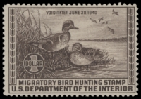 Scan of RW6 1939 Duck Stamp  MLH F-VF