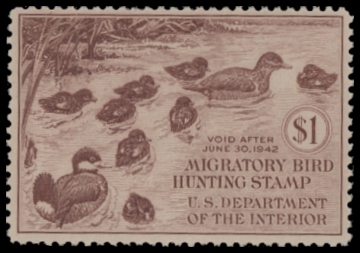 Scan of RW8 1941 Duck Stamp  MLH F-VF