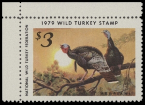 Scan of 1979 National Wild Turkey Federation Wild Turkey Stamp MNH VF