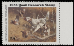 Scan of 1985 International Quail Federation Research MNH VF