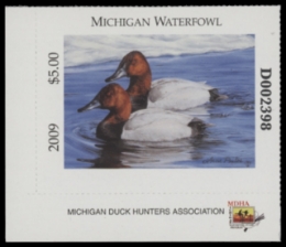 Scan of 2009 Michigan Duck Stamp MNH VF