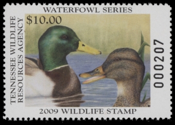 Scan of 2009 Tennessee Duck Stamp MNH VF