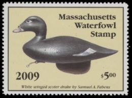 Scan of 2009 Massachusetts Duck Stamp MNH VF