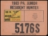 Scan of 1983 Pennsylvania Junior Resident Hunter License