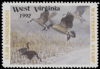 Scan of 1992 West Virginia Duck Stamp